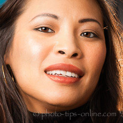 PortraitPro 15: lipstick shine, light source on the right